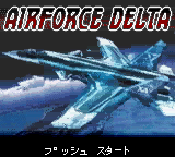 AirForce Delta title screen for GameBoy Color